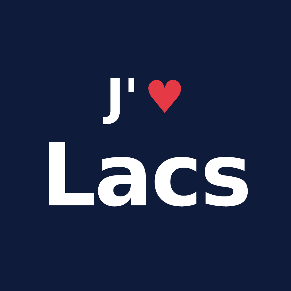 T-shirt personnalisé Lacs — design J'aime Lacs