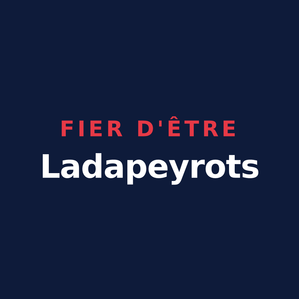 T-shirt « Fier d'être Ladapeyrots » — design pour Ladapeyre