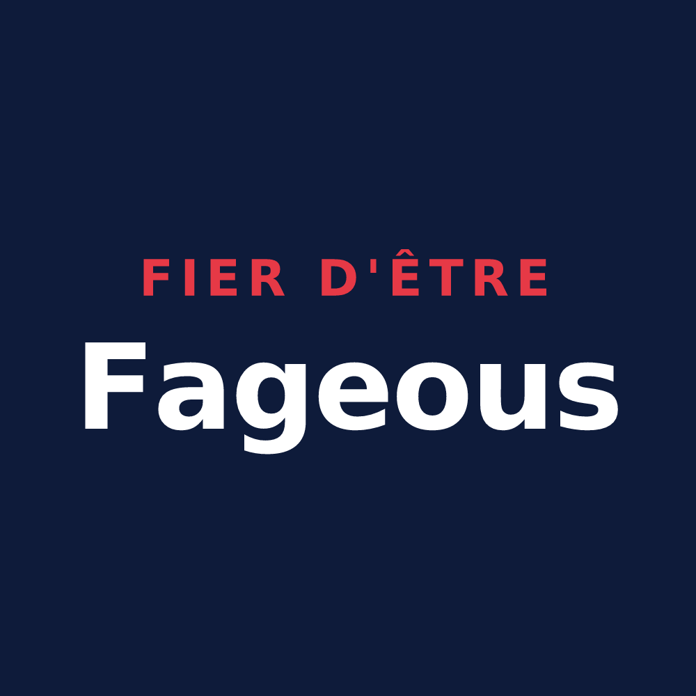 T-shirt « Fier d'être Fageous » — design pour Lafage-sur-Sombre