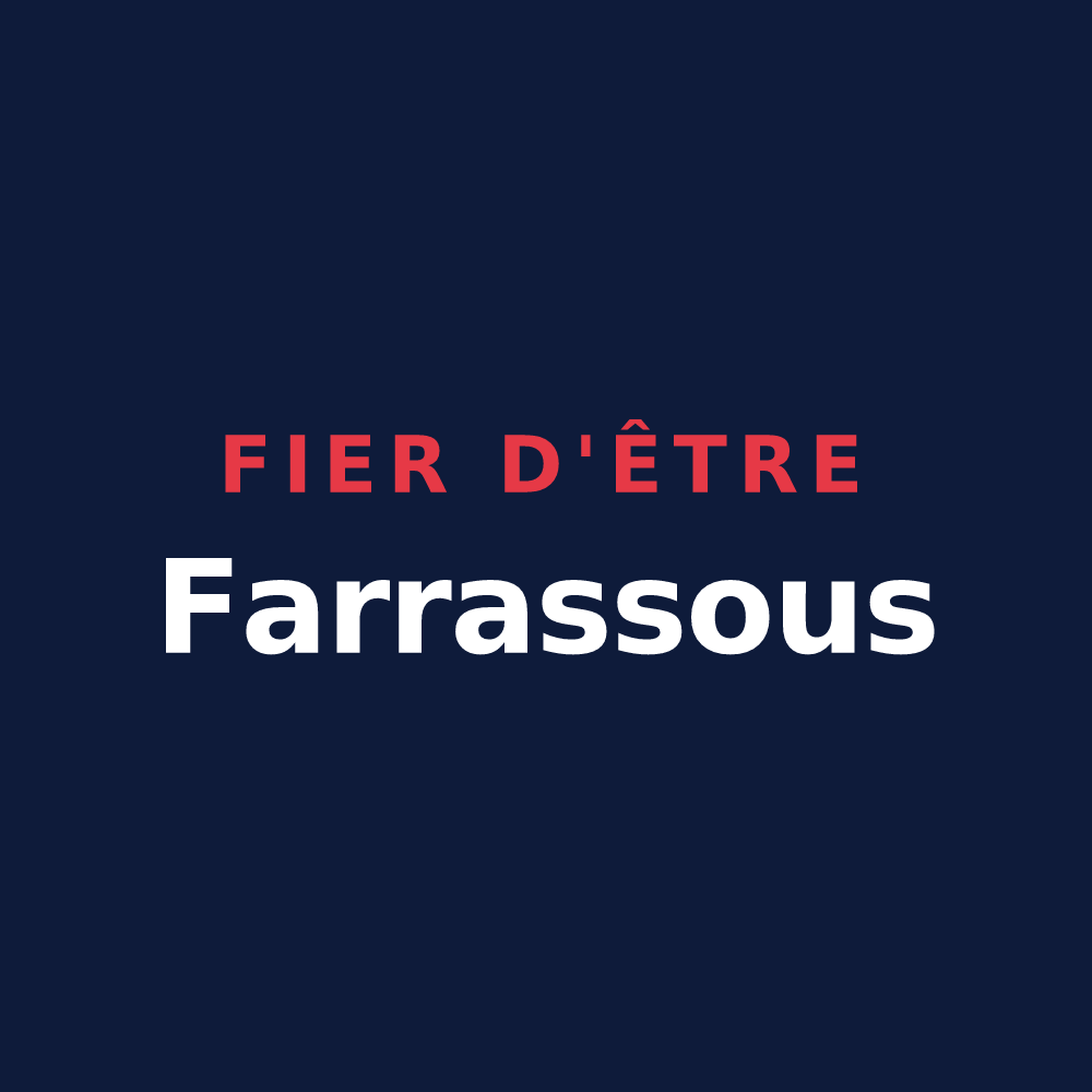 T-shirt « Fier d'être Farrassous » — design pour Lafarre