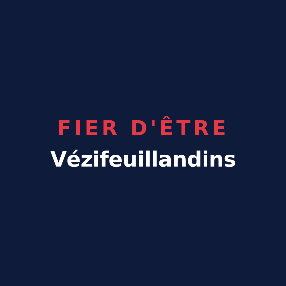 T-shirt « Fier d'être Vézifeuillandins » — design pour Lafeuillade-en-Vézie