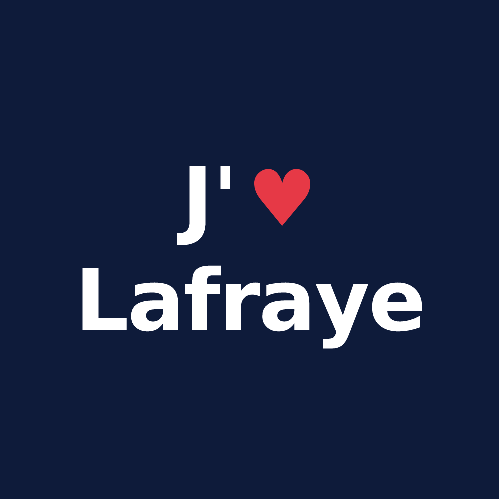 T-shirt personnalisé Lafraye — design J'aime Lafraye