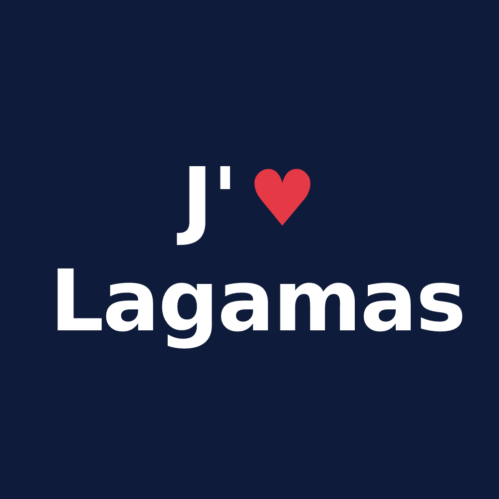 T-shirt personnalisé Lagamas — design J'aime Lagamas