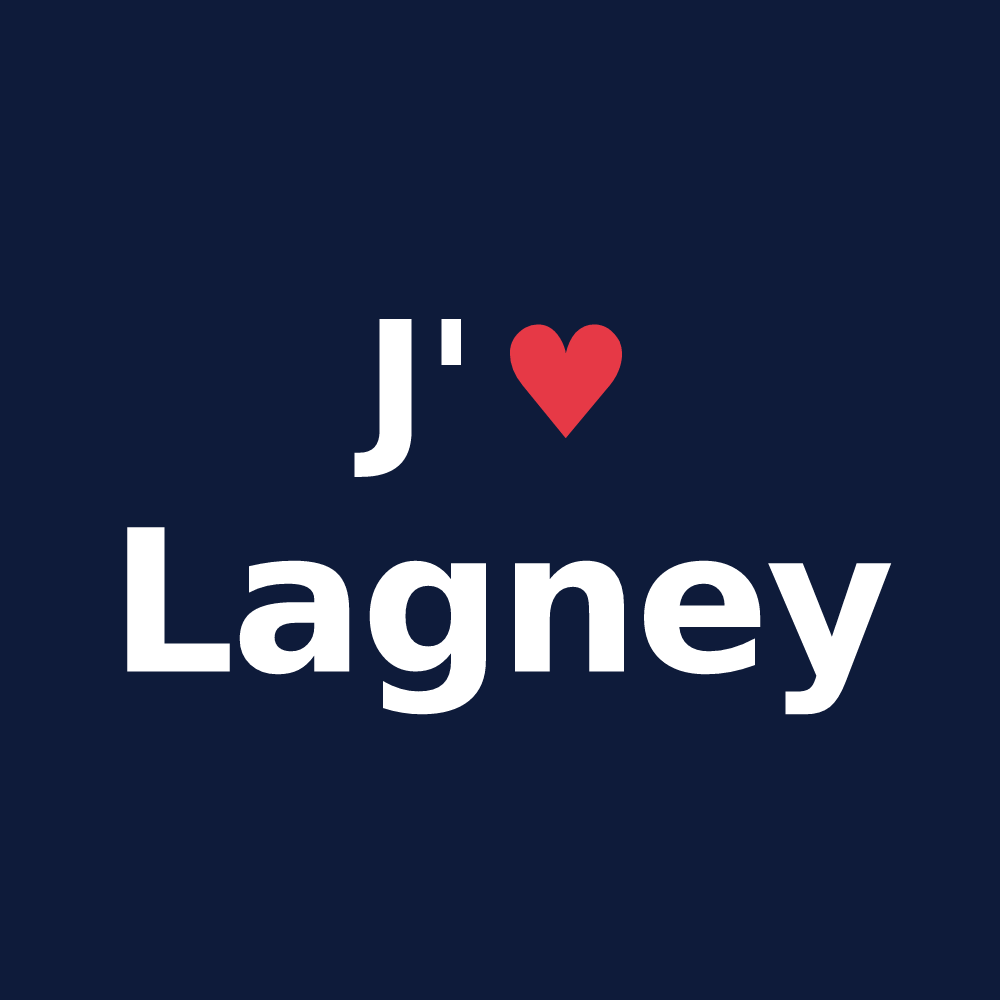 T-shirt personnalisé Lagney — design J'aime Lagney