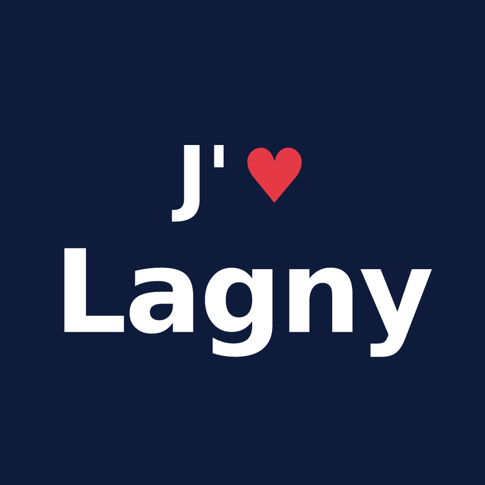 T-shirt personnalisé Lagny — design J'aime Lagny