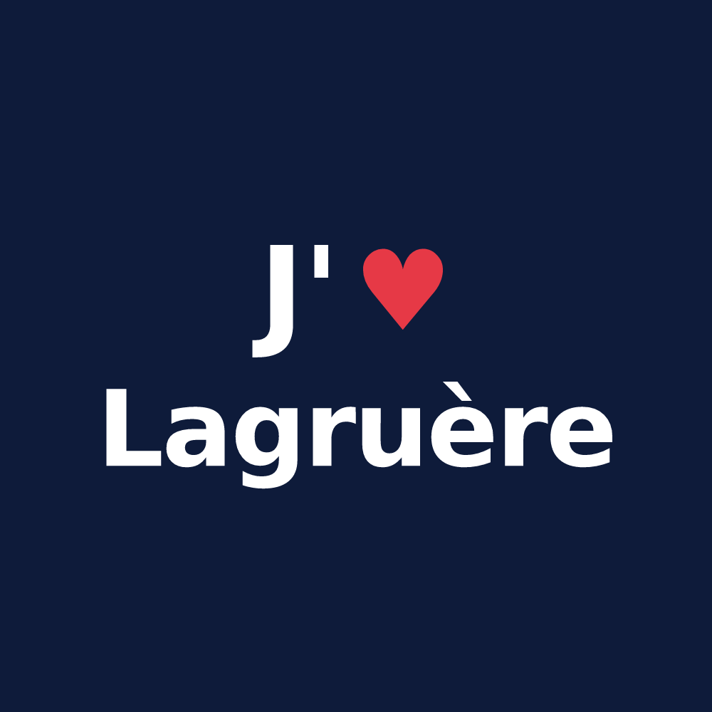 T-shirt personnalisé Lagruère — design J'aime Lagruère
