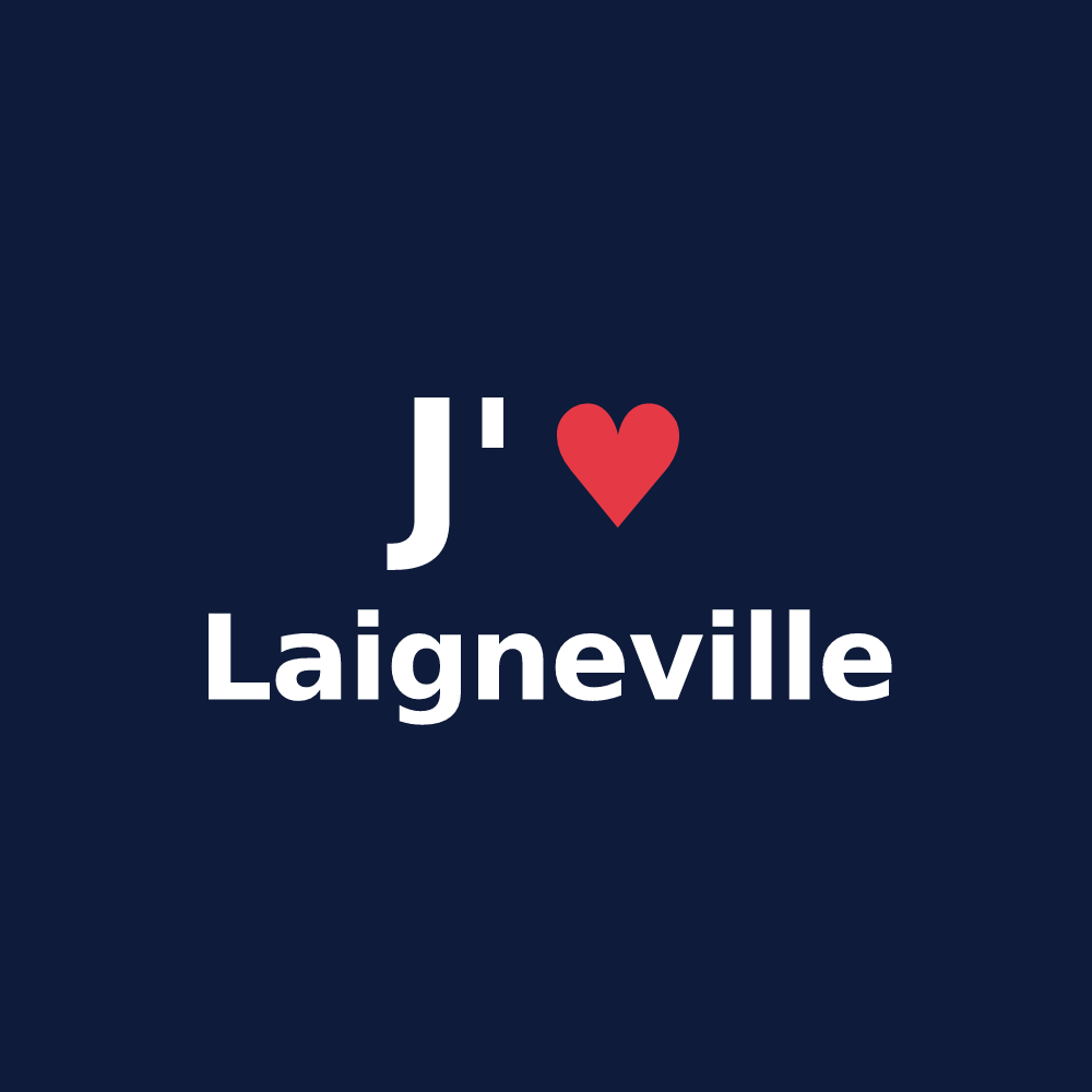 T-shirt personnalisé Laigneville — design J'aime Laigneville
