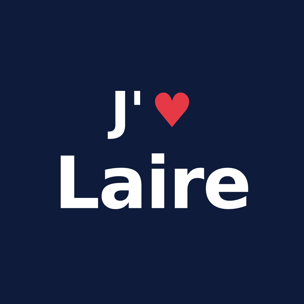 T-shirt personnalisé Laire — design J'aime Laire