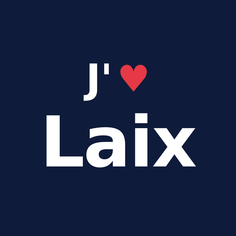 T-shirt personnalisé Laix — design J'aime Laix