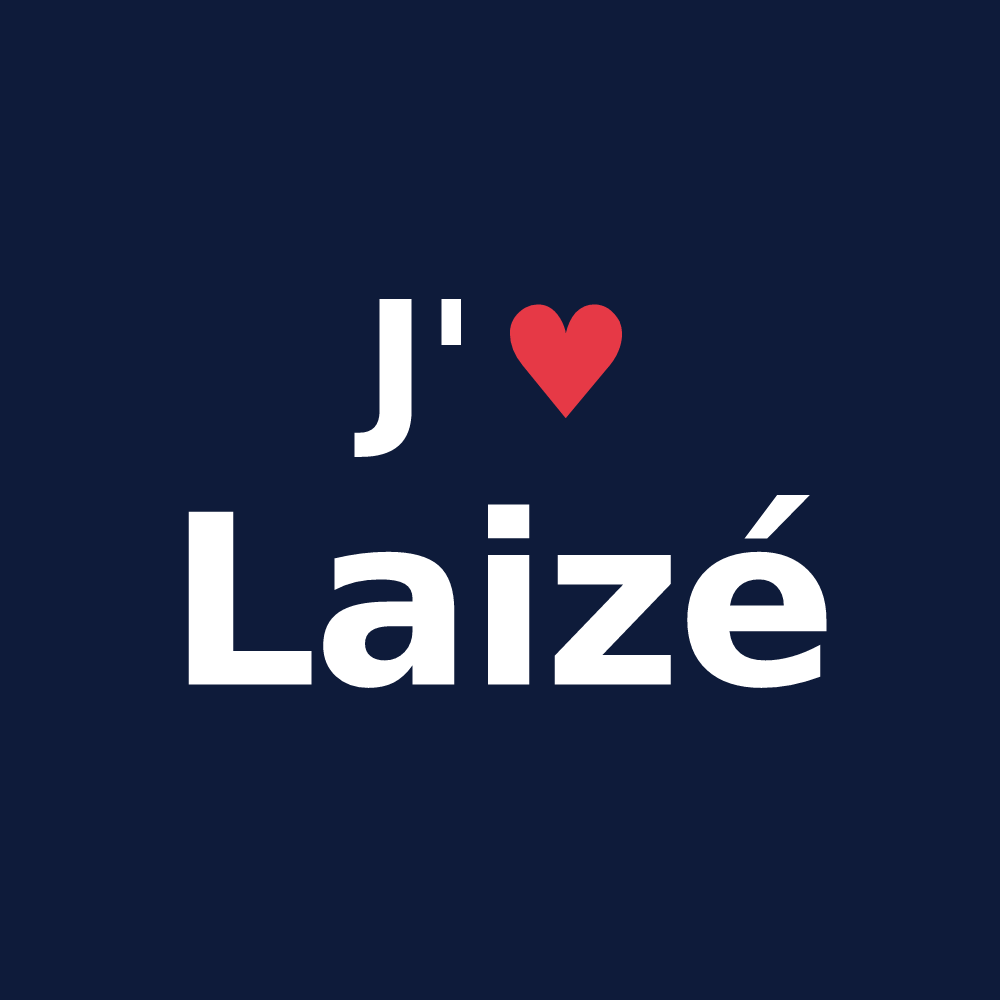 T-shirt personnalisé Laizé — design J'aime Laizé