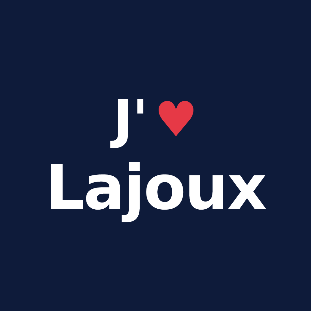 T-shirt personnalisé Lajoux — design J'aime Lajoux