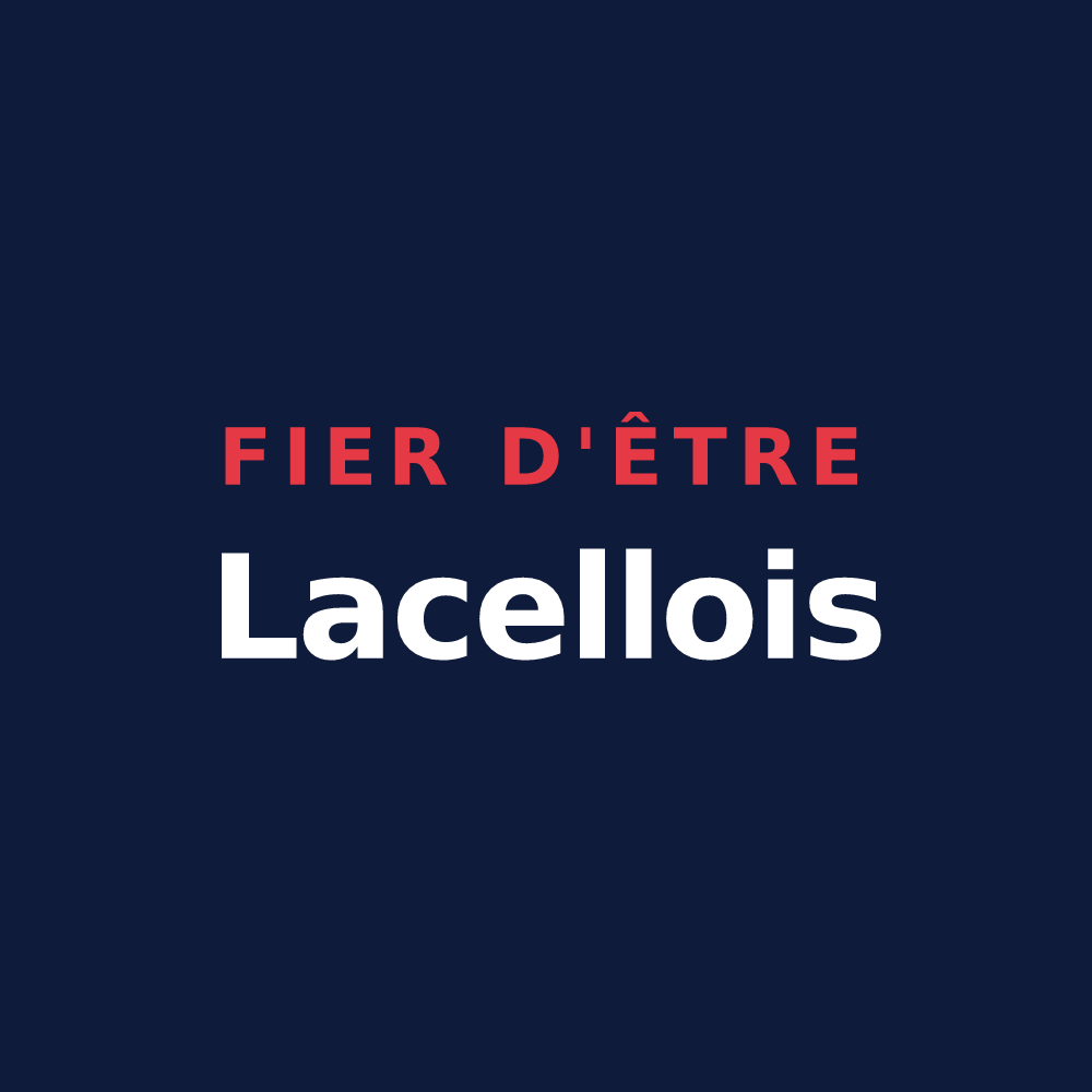 T-shirt « Fier d'être Lacellois » — design pour Lalacelle