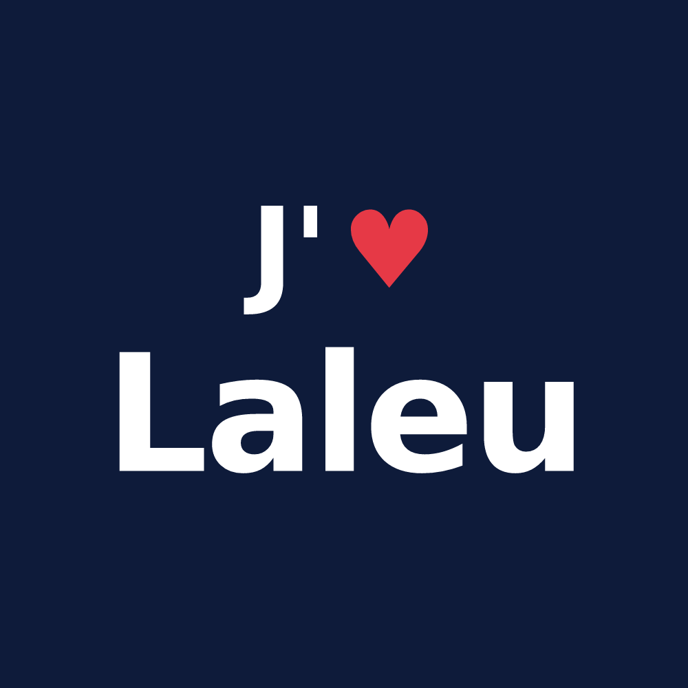 T-shirt personnalisé Laleu — design J'aime Laleu