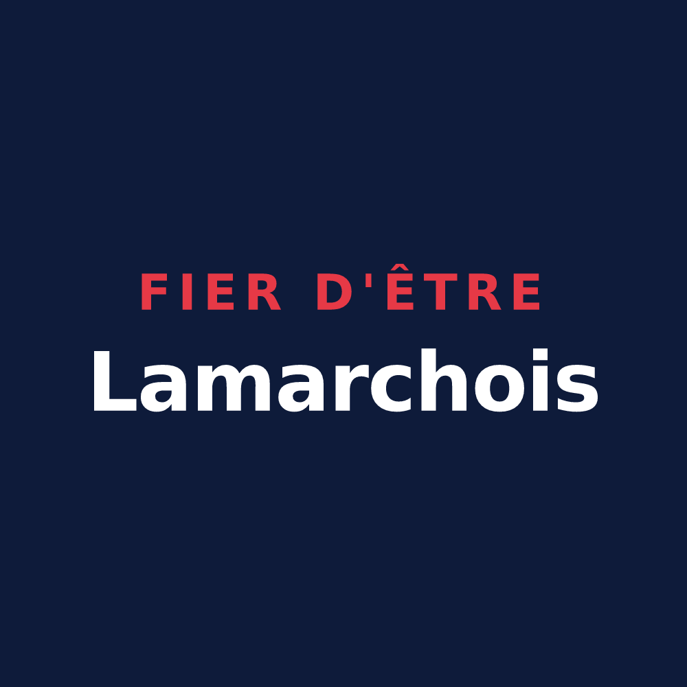 T-shirt « Fier d'être Lamarchois » — design pour Lamarche-sur-Saône