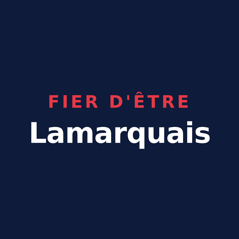 T-shirt « Fier d'être Lamarquais » — design pour Lamarque-Pontacq