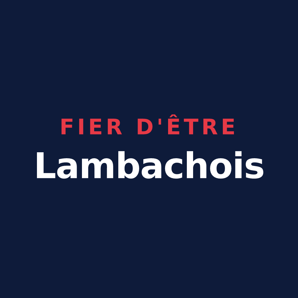 T-shirt « Fier d'être Lambachois » — design pour Lambach