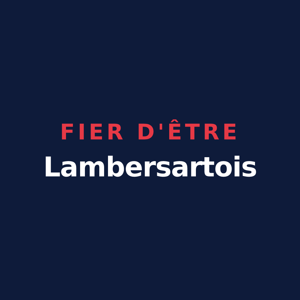 T-shirt « Fier d'être Lambersartois » — design pour Lambersart