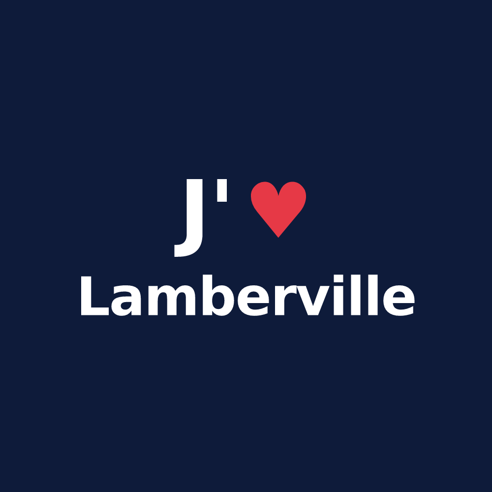 T-shirt personnalisé Lamberville — design J'aime Lamberville