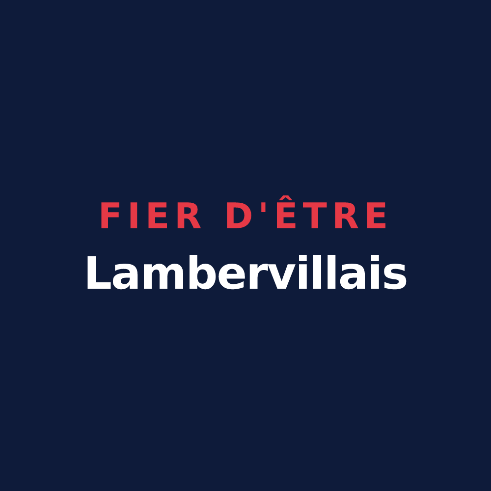 T-shirt « Fier d'être Lambervillais » — design pour Lamberville