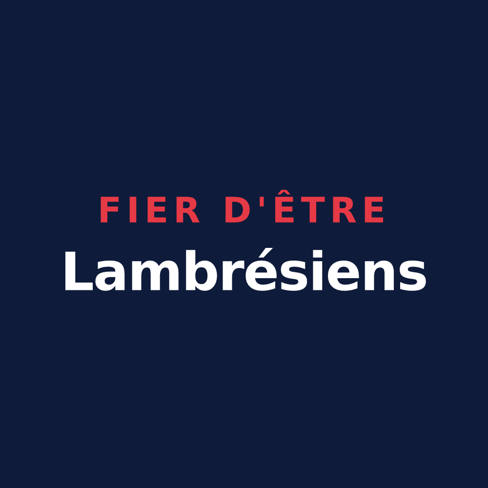 T-shirt « Fier d'être Lambrésiens » — design pour Lambres-lez-Douai