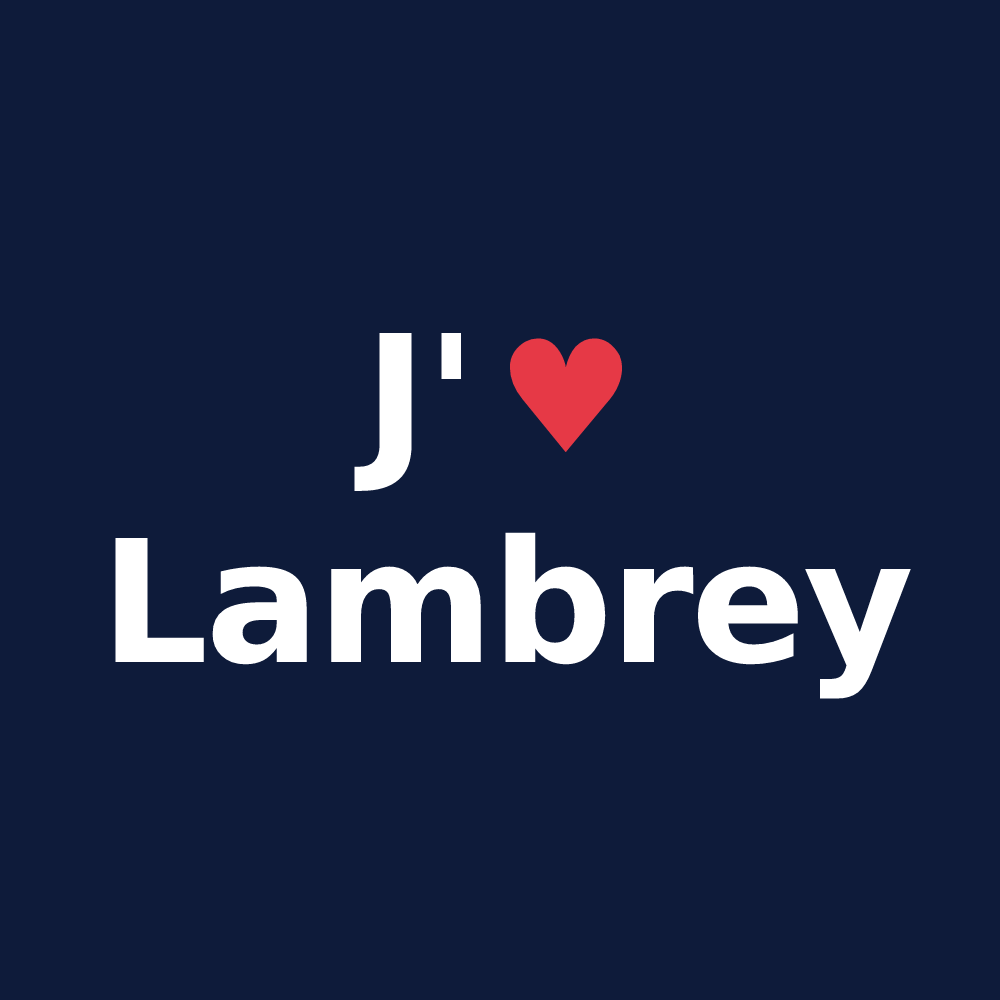 T-shirt personnalisé Lambrey — design J'aime Lambrey