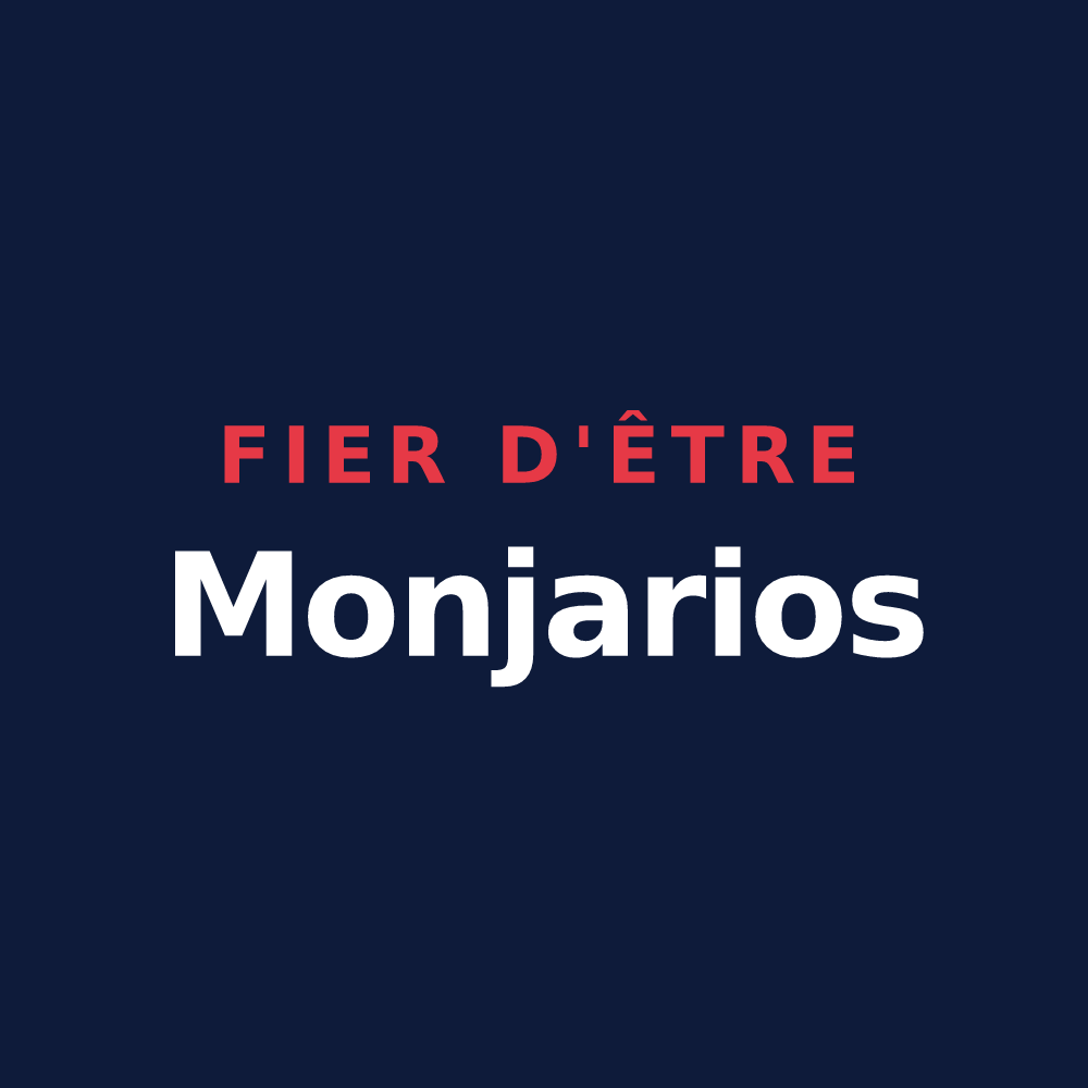 T-shirt « Fier d'être Monjarios » — design pour Lamongerie