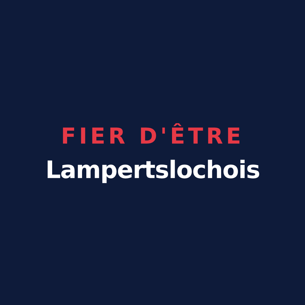 T-shirt « Fier d'être Lampertslochois » — design pour Lampertsloch