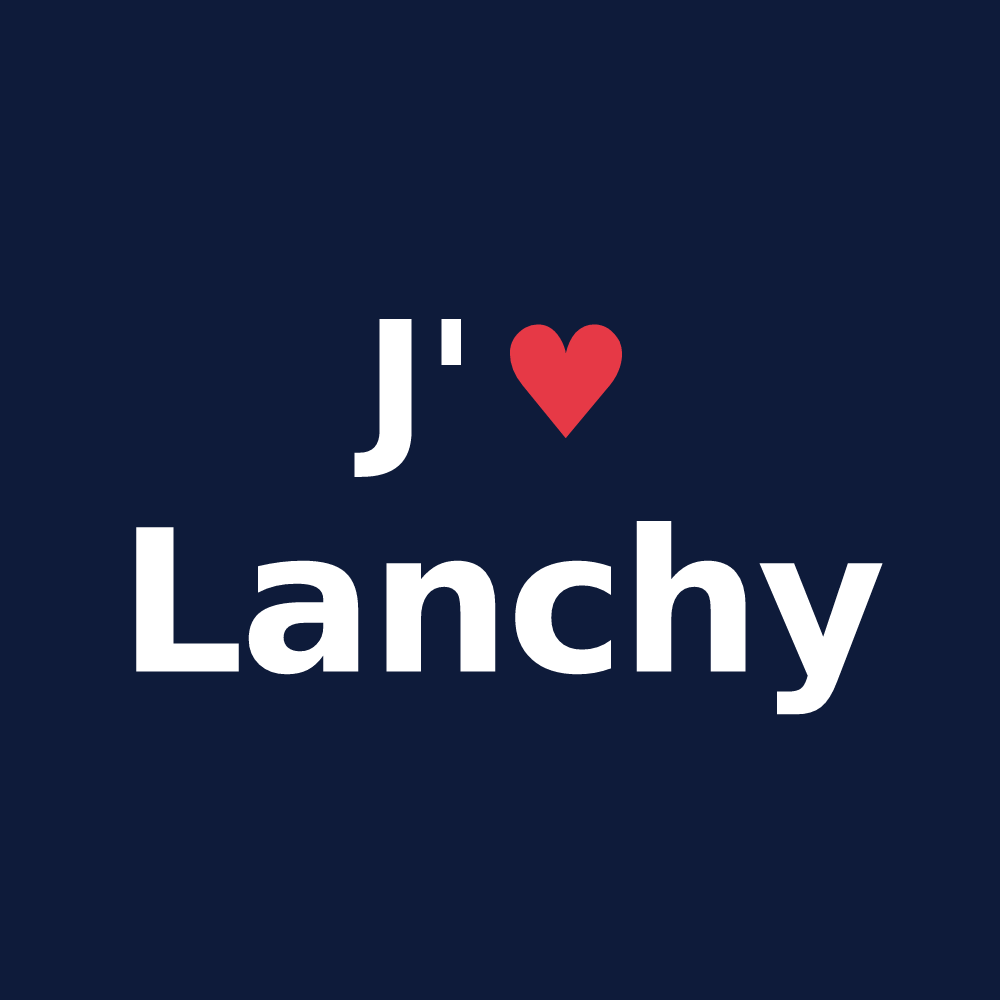T-shirt personnalisé Lanchy — design J'aime Lanchy
