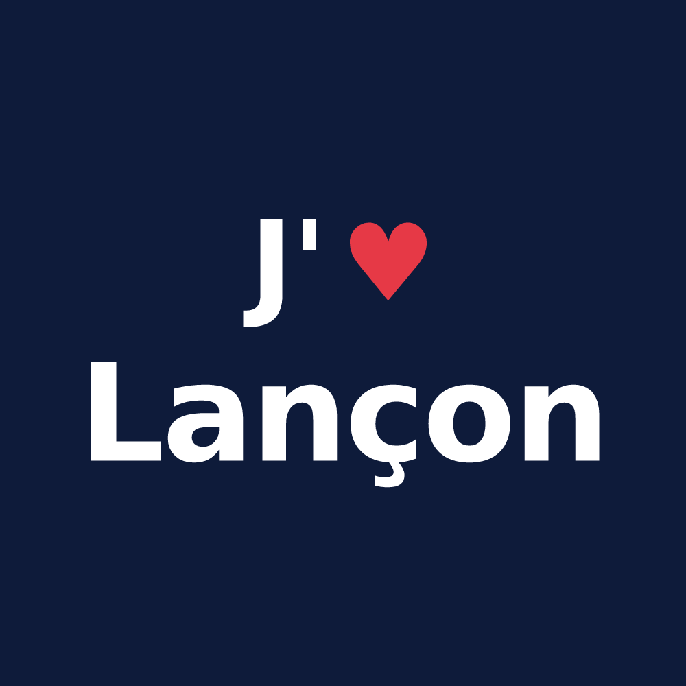 T-shirt personnalisé Lançon — design J'aime Lançon