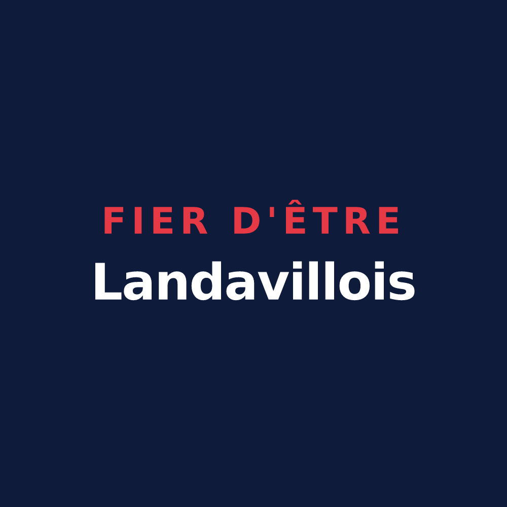 T-shirt « Fier d'être Landavillois » — design pour Landaville