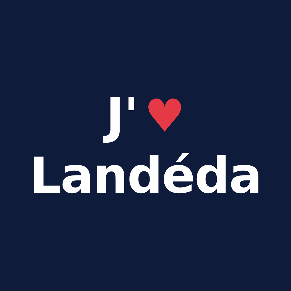 T-shirt personnalisé Landéda — design J'aime Landéda