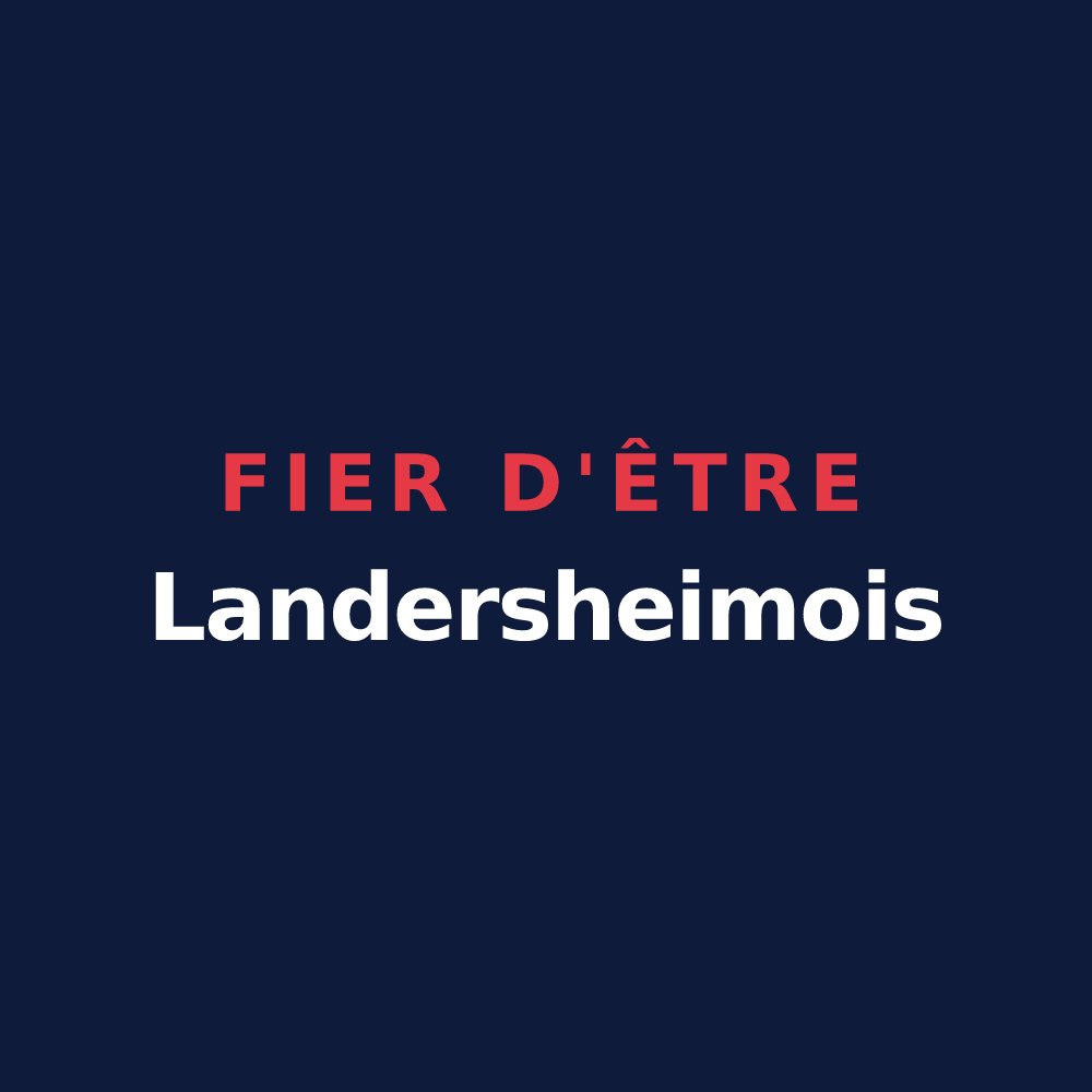 T-shirt « Fier d'être Landersheimois » — design pour Landersheim