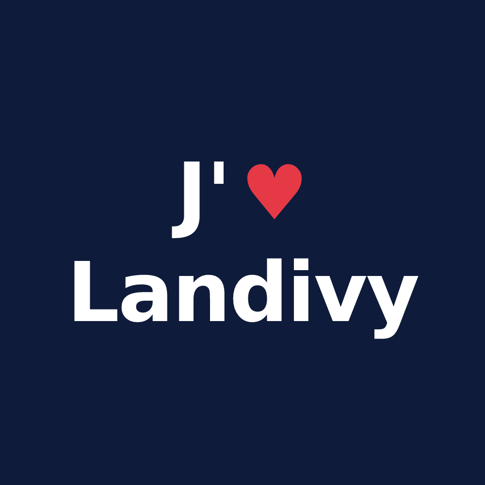 T-shirt personnalisé Landivy — design J'aime Landivy