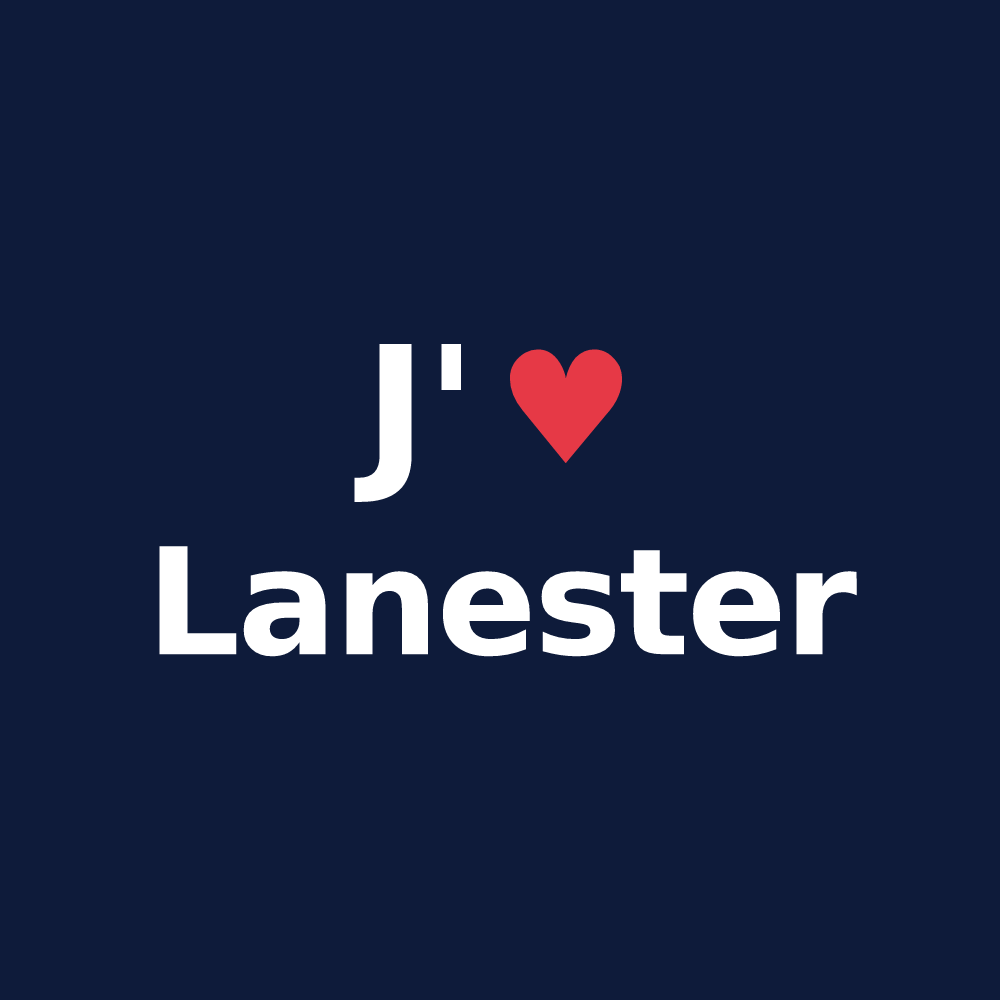 T-shirt personnalisé Lanester — design J'aime Lanester