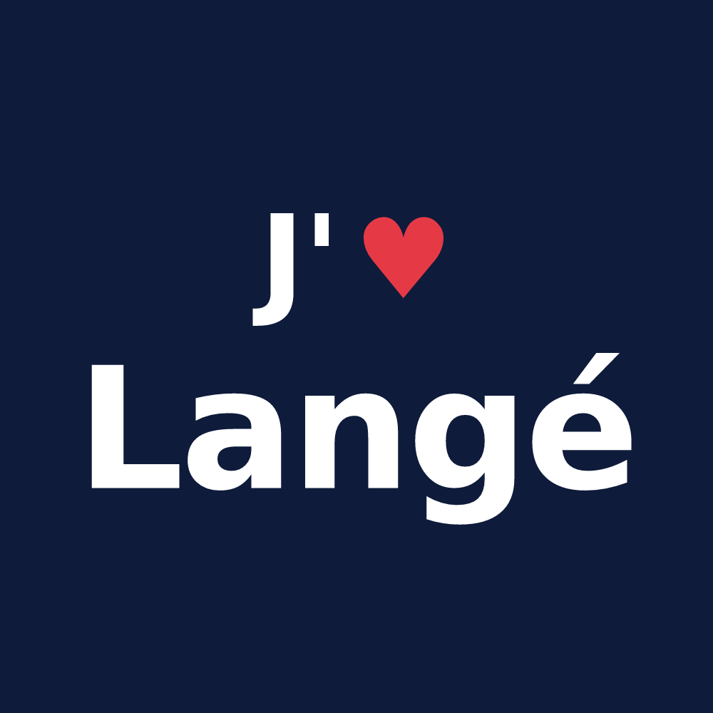 T-shirt personnalisé Langé — design J'aime Langé