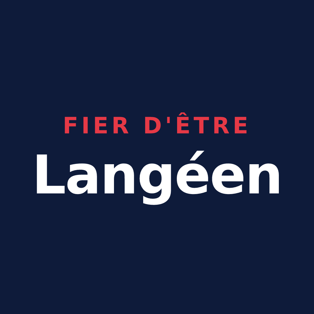 T-shirt « Fier d'être Langéen » — design pour Langé