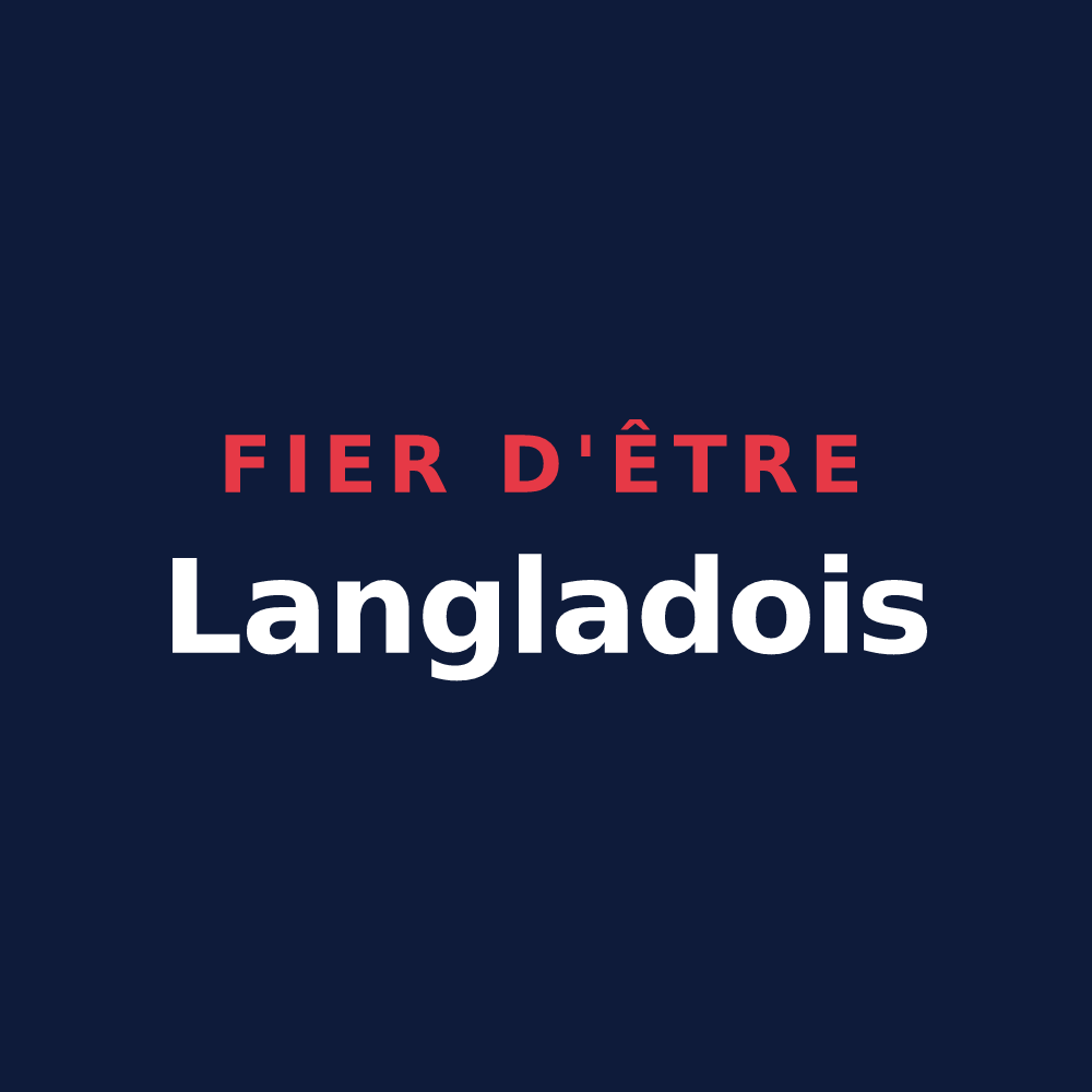 T-shirt « Fier d'être Langladois » — design pour Langlade