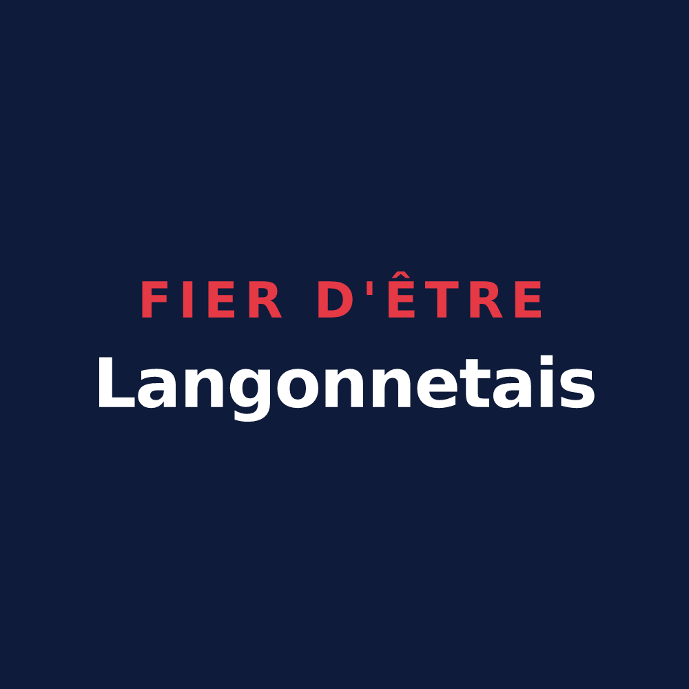 T-shirt « Fier d'être Langonnetais » — design pour Langonnet