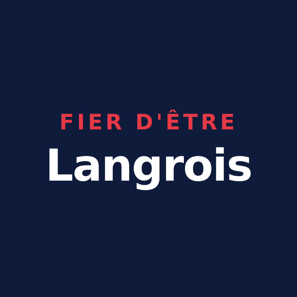 T-shirt « Fier d'être Langrois » — design pour Langres