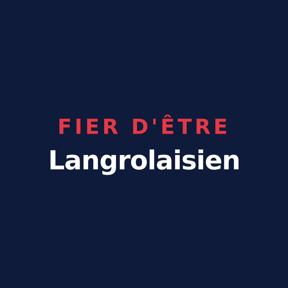 T-shirt « Fier d'être Langrolaisien » — design pour Langrolay-sur-Rance