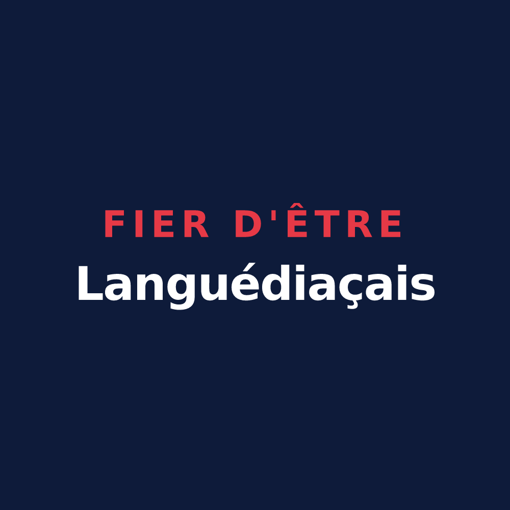 T-shirt « Fier d'être Languédiaçais » — design pour Languédias