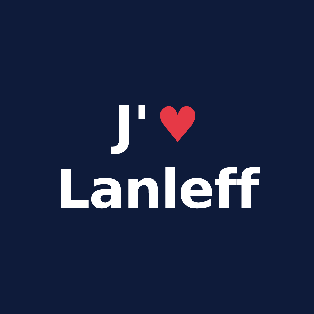 T-shirt personnalisé Lanleff — design J'aime Lanleff