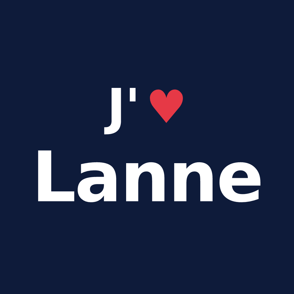 T-shirt personnalisé Lanne — design J'aime Lanne