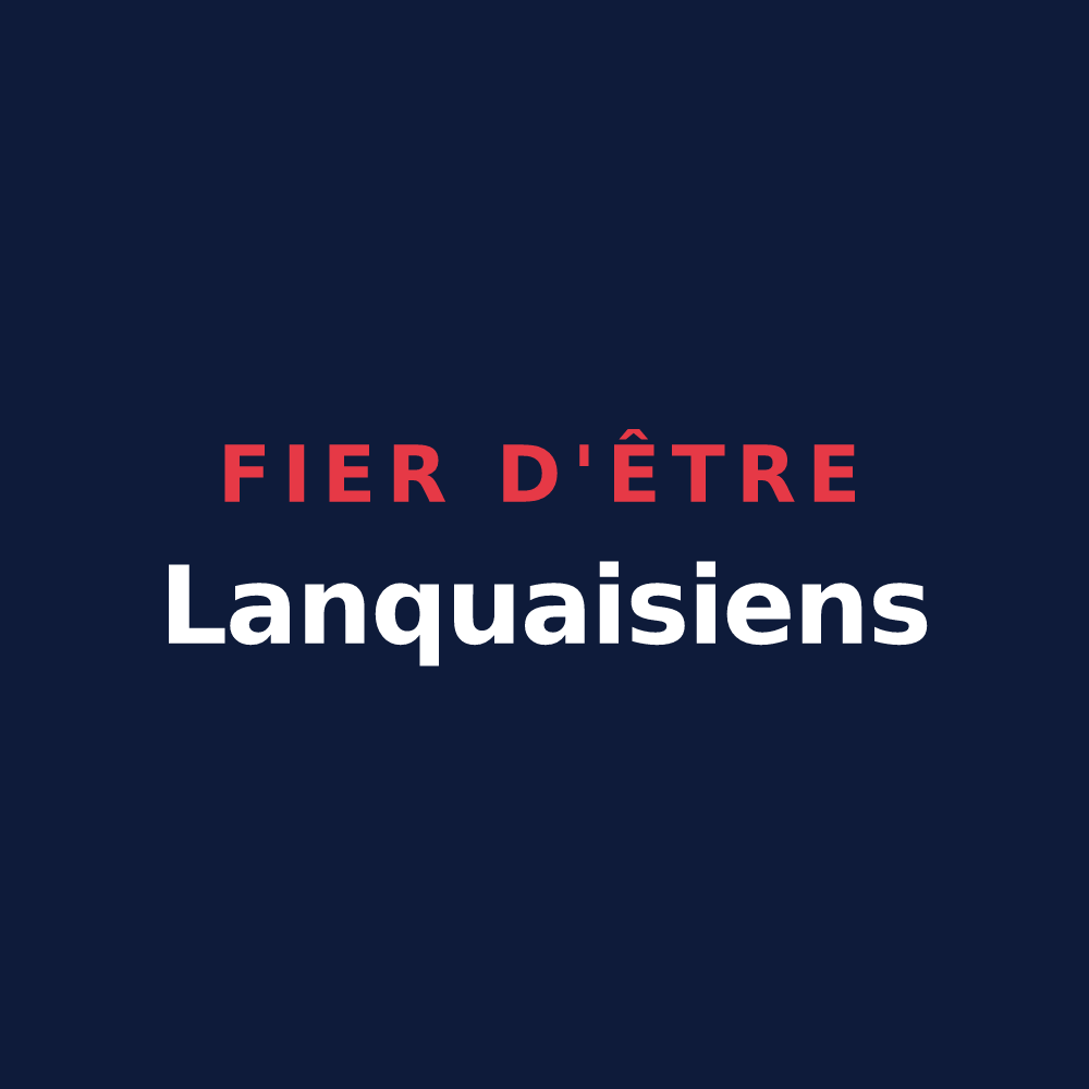 T-shirt « Fier d'être Lanquaisiens » — design pour Lanquais