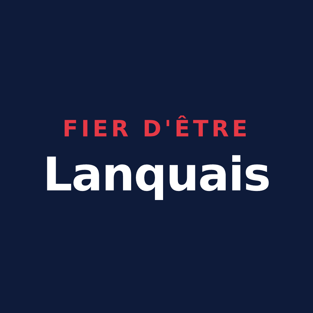 T-shirt « Fier d'être Lanquais » — design pour Lanques-sur-Rognon