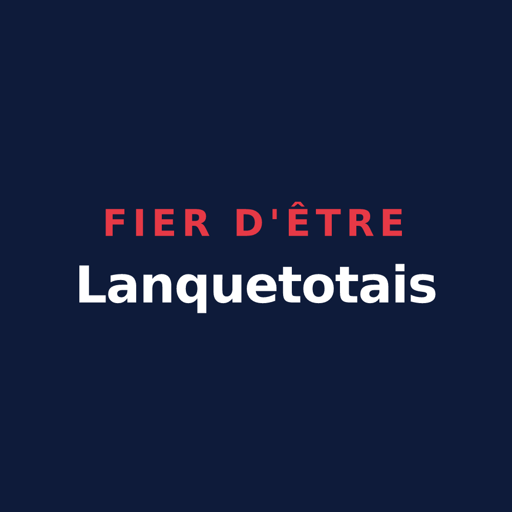 T-shirt « Fier d'être Lanquetotais » — design pour Lanquetot