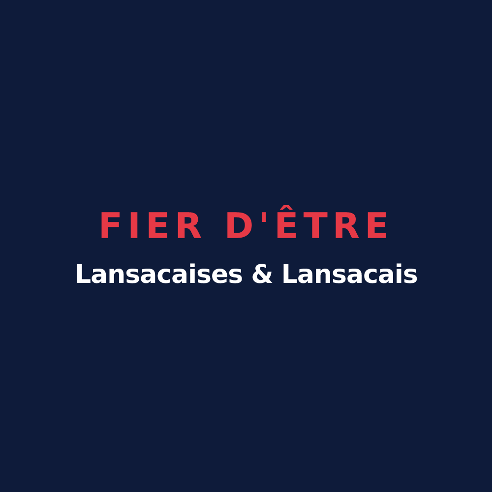 T-shirt « Fier d'être Lansacaises & Lansacais » — design pour Lansac