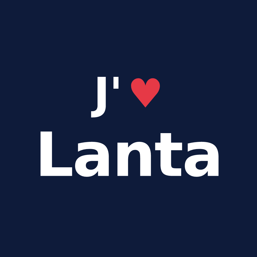 T-shirt personnalisé Lanta — design J'aime Lanta