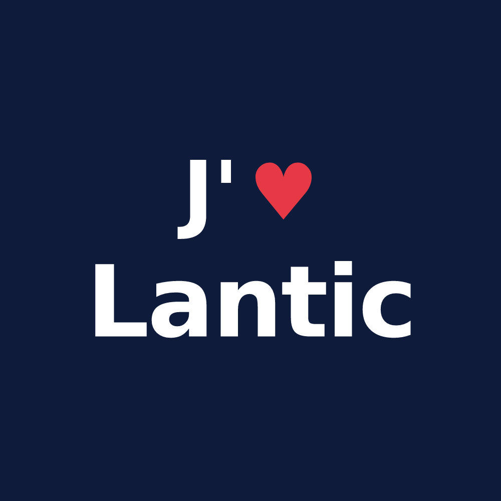 T-shirt personnalisé Lantic — design J'aime Lantic