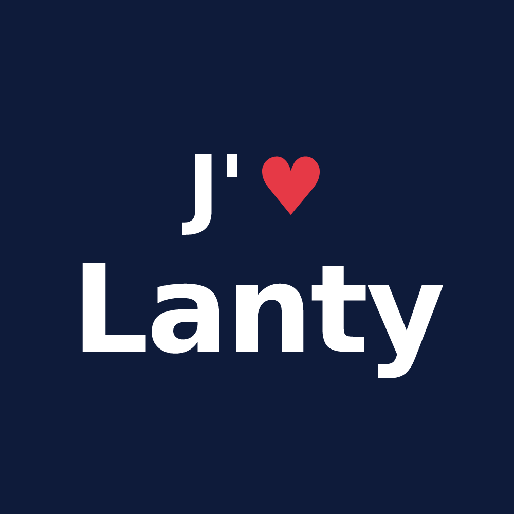 T-shirt personnalisé Lanty — design J'aime Lanty